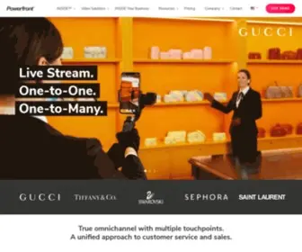 Powerfront.com.au(AI, Live Chat and Messaging for Luxury Brands) Screenshot