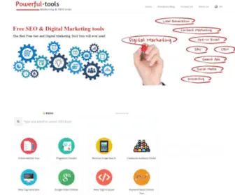Powerful-Tool.com(Free SEO Tools & Marketing Toolsto Improve Your Marketing) Screenshot