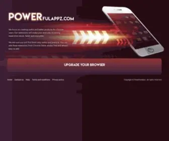 Powerfulappz.com(Useful and better products for Google chrome) Screenshot
