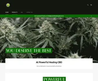 Powerfulhealingcbd.com(Powerful healing CBD) Screenshot