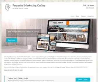 Powerfulmarketingonline.com(We Design with You in Mind) Screenshot