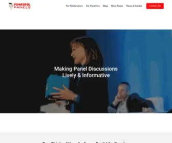 Powerfulpanels.com(All You Need to Know for Lively & Informative Panel Discussions) Screenshot