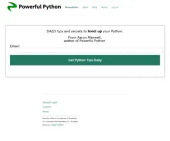 Powerfulpython.com(Powerful Python) Screenshot