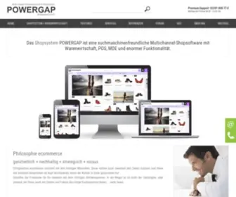 Powergap.de(Shopsystem POWERGAP ist eine flexibele und ausgereifte Shopsoftware. Eine SEO) Screenshot