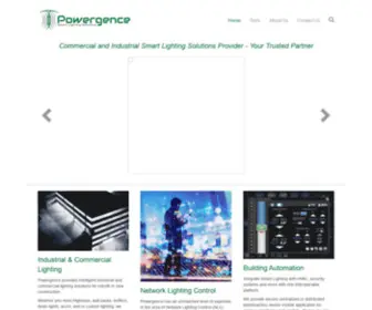 Powergence.com(Smart Lighting Solutions) Screenshot