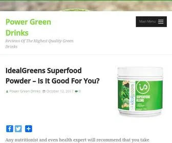 Powergreendrinks.com(Power Green Drinks) Screenshot
