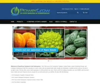 Powergrowsystems.com(PowerGrow Systems & Utah Hydroponics) Screenshot