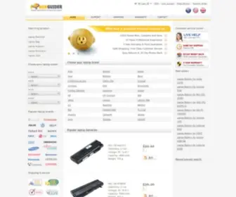 Powerguider.com(Laptop Batteries and Laptop AC Adapters for Acer) Screenshot