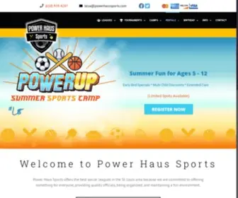 Powerhaussports.com(Indoor Athletic Sports Complex) Screenshot