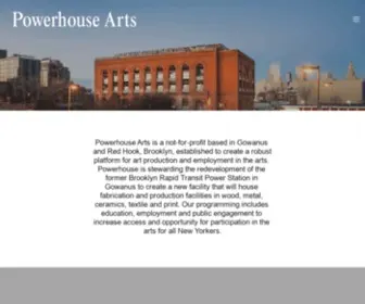 Powerhousearts.org(Powerhouse Arts) Screenshot