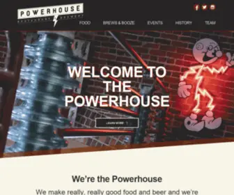 Powerhousebrewpub.com(Powerhouse Restaurant & Brewery) Screenshot