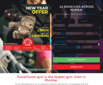 Powerhousegymindia.co.in(Powerhouse Gym) Screenshot