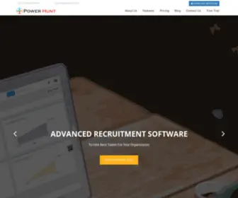 Powerhunt.net(Powerhunt is fully automated cloud based recruitment software and applicant tracking system (ATS)) Screenshot