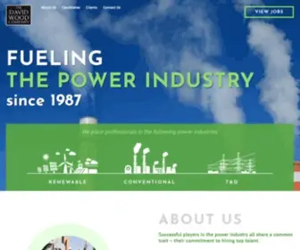 Powerindustrycareers.com(The David Wood Company) Screenshot