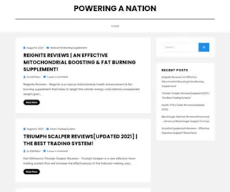 Poweringanation.org(Powering A Nation.org) Screenshot