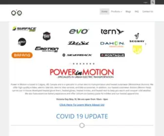 Powerinmotion.ca(Power In Motion) Screenshot