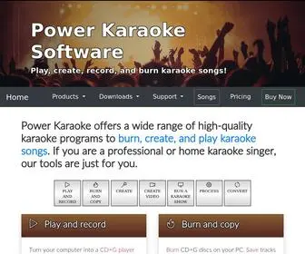 Powerkaraoke.com(Power Karaoke Software To Burn) Screenshot