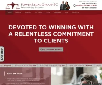 Powerlegalgroup.com(Los Angeles Personal Injury Attorneys) Screenshot