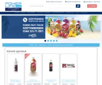 Powerlife.hu(Alkohol, üdítő, ásványvíz, sportital és édesség vásárlás) Screenshot