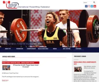 Powerlifting-IPF.com(International Powerlifting Federation IPF) Screenshot