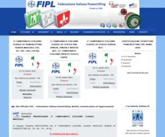 Powerliftingitalia-Fipl.it(Sito ufficiale FIPL) Screenshot