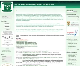 Powerliftingsa.co.za(SA Powerlifting) Screenshot