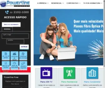 Powerline.com.br(Powerline Internet) Screenshot