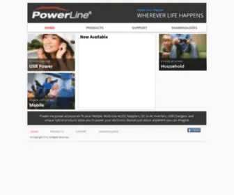 Powerline.com(PowerLine Power Accessories) Screenshot