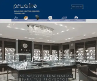 Powerlite-Pro.com(Muebles diseño hoteles) Screenshot