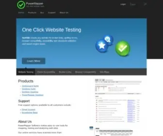 Powermapper.com(Website Testing and Site Mapping Tools) Screenshot