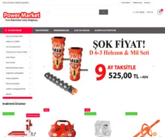 Powermarket.com.tr(Satılık alçı sıva makinası) Screenshot