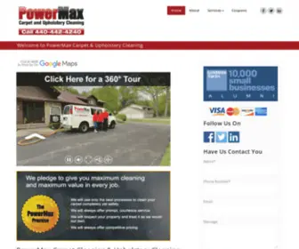 Powermaxcarpetcleaning.com(Carpet Cleaning & Upholstery Cleaning Lyndhurst) Screenshot