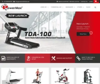 Powermaxfitness.net(Buy Online Treadmill) Screenshot