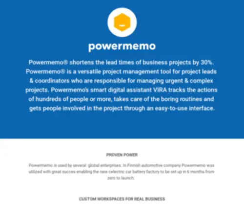Powermemo.com(Powerful Note Tool For Business Professionals and Teams) Screenshot