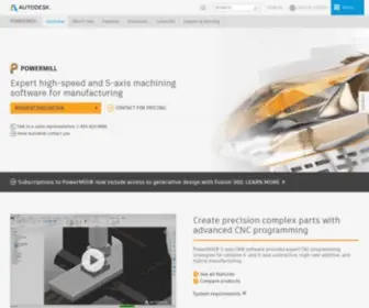 Powermill.com(Autodesk Fusion 360 with PowerMill) Screenshot