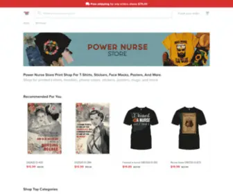 Powernursestore.com(PowerNurseStore t) Screenshot