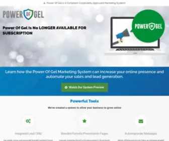 Powerofgel.com(Power of GEL) Screenshot