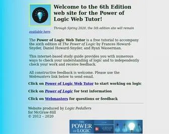 Poweroflogic.com(Power Of Logic 6th Edition) Screenshot