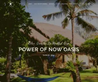 Powerofnowoasis.com(The Best 200 hour yoga teacher training in Bali) Screenshot