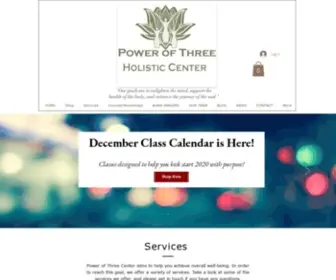 Powerofthreeshop.com(The Power of Three Center) Screenshot