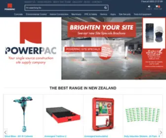 Powerpac.co.nz(Buy or Hire New Zealand Construction Equipment & Tools) Screenshot