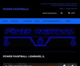 Powerpaintballx.com(Power Paintballx) Screenshot