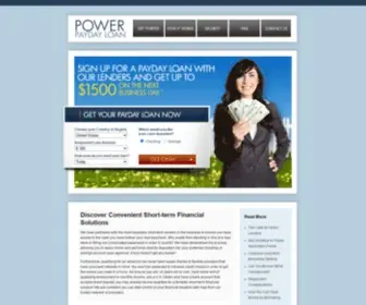 Powerpaydayloan.com(Short-term Loan Services) Screenshot