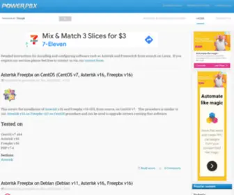 Powerpbx.org(Asterisk FreeSWITCH FreePBX Guides) Screenshot