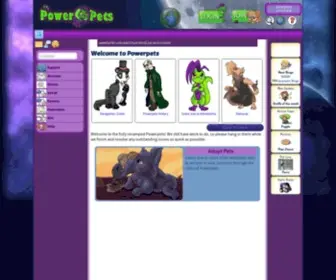 Powerpets.com(Powerpets Virtual Pet Site) Screenshot
