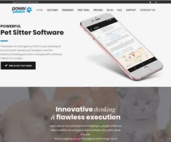 Powerpetsitter.com(The Best Loved Pet Sitting Software) Screenshot