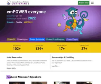 Powerplatformconf.com(The second annual microsoft power platform conference. this event) Screenshot