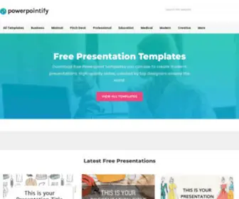 Powerpointify.com(Present your ideas with free presentation templates) Screenshot