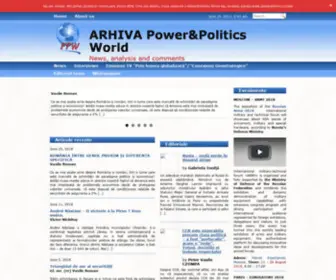 Powerpolitics.ro(ARHIVA Power&Politics World) Screenshot