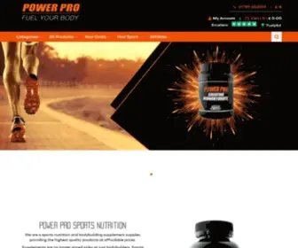 Powerpronutrition.co.uk(Power Pro® Sports Nutrition) Screenshot